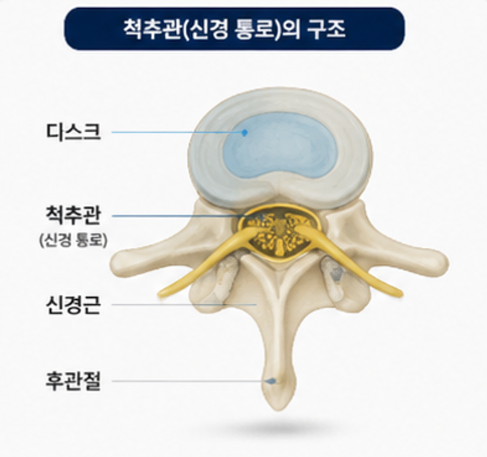 척추관과 신경 구조